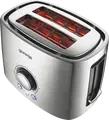Prăjitor de pâine Gorenje T1000E, 2 fante, 1000W, Inox, 7 nivele de prăjire, Funcții Defrost și Reheat, Lift pentru felii mici, Tavă colectoare firimituri