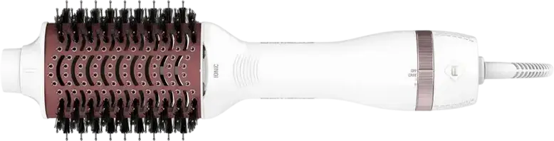 Rowenta Volumizer Oval Hot Air Brush CF6135F0, 800W Ceramic Coating, 3D Volume Booster, Ionization, 3 Temperature and Airflow Settings, Cool Shot