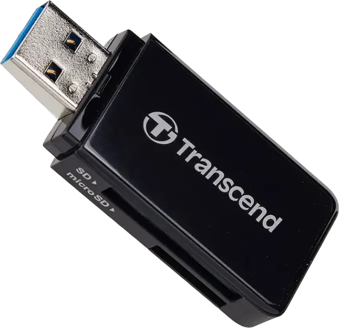 Cititor de carduri Transcend TS-RDF5, USB Type-A, Negru
