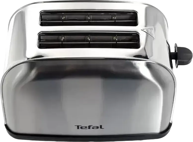 Tefal Ultra Mini 2-Slice Toaster TT330D30 TT420D30, 700W, Stainless Steel, 6 Browning Levels, Defrost, High Lift, Removable Crumb Tray, Grey