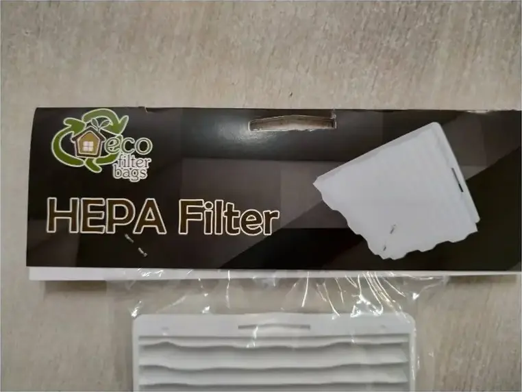EcoFilterBags HEPA 118 Vacuum Filter H12 Microfiber Foam Rubber for Samsung SC 4187 SC 5241 SC 5630, White