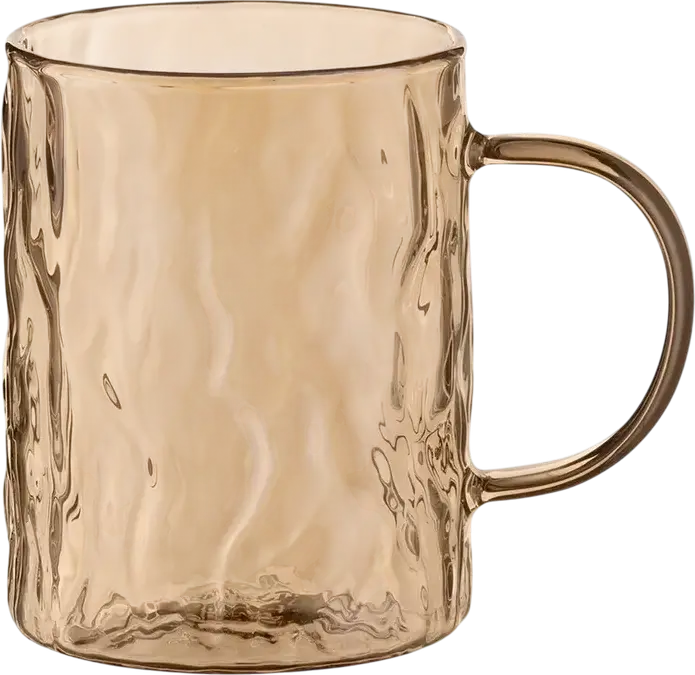 Set 2 Cesti din Sticla Borosilicata Ardesto Shine AR2626GS, 260 ml, Culoare: Aur, Rezistente la Temperatura -20 la +150 °C, Compatibile cu Masina de Spalat Vase