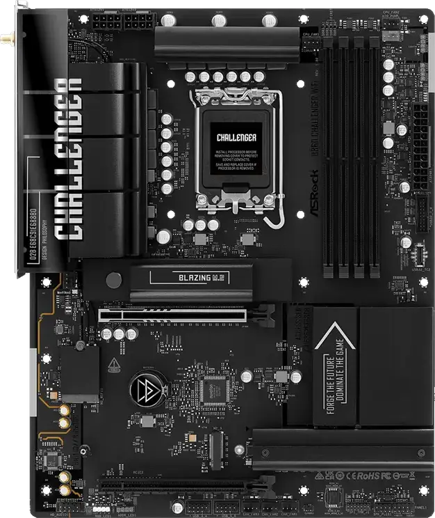 Placă de bază ASRock B860 CHALLENGER WIFI, LGA1851, AMD B860, ATX