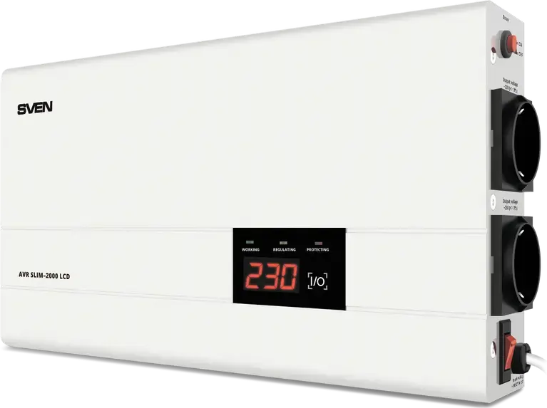 Stabilizator de Tensiune SVEN SLIM AVR-2000 LCD, 2000VA