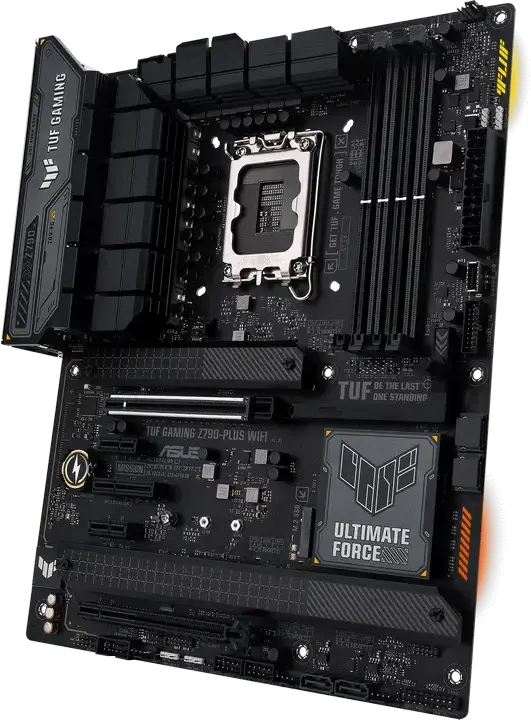 Placa de baza ASUS TUF GAMING Z790-PLUS WIFI LGA1700 Intel Z790 ATX DDR5 7200MHz PCIe 5.0 Wi-Fi 6E Bluetooth 5.3 4x M.2 PCIe 4.0 Ethernet 2.5Gb