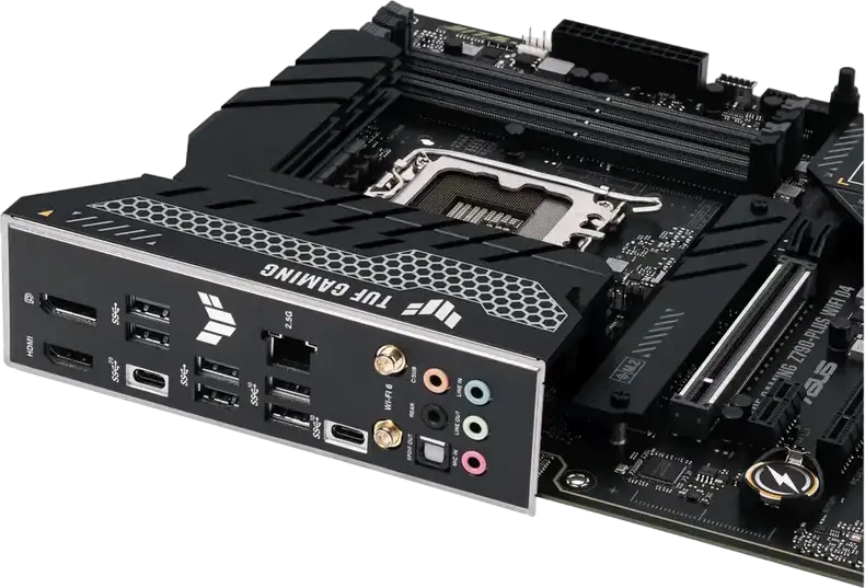 Placa de baza ASUS TUF GAMING Z790-PLUS WIFI LGA1700 Intel Z790 ATX DDR5 7200MHz PCIe 5.0 Wi-Fi 6E Bluetooth 5.3 4x M.2 PCIe 4.0 Ethernet 2.5Gb