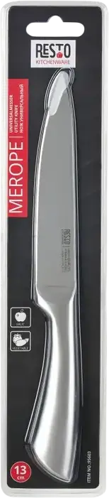 RESTO 95603 Merope Universal Knife, Stainless Steel Blade and Handle, 13 cm Blade Length, Silver