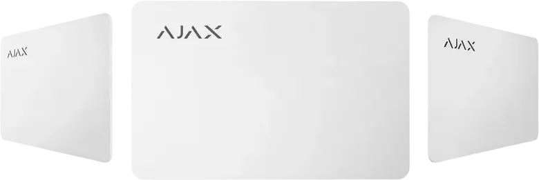 Card securizat fără contact Ajax Pass, Alb