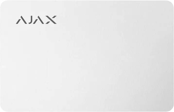 Ajax Pass Contactless Secure Card, DESFire ISO 14443-A 13.56 MHz, Triple DES and AES 128-bit Encryption, Compatible with KeyPad Plus, White
