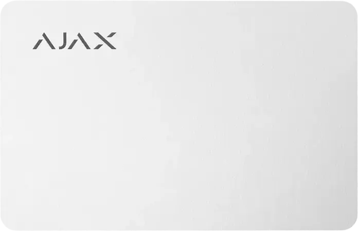 Ajax Pass Contactless Secure Card, DESFire ISO 14443-A 13.56 MHz, Triple DES and AES 128-bit Encryption, Compatible with KeyPad Plus, White
