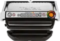 Tefal OptiGrill Electric Grill 2000W, Stainless Steel Double Plate with Removable Non-Stick Plates, 6 Automatic Programs, Manual Mode, Grease Tray