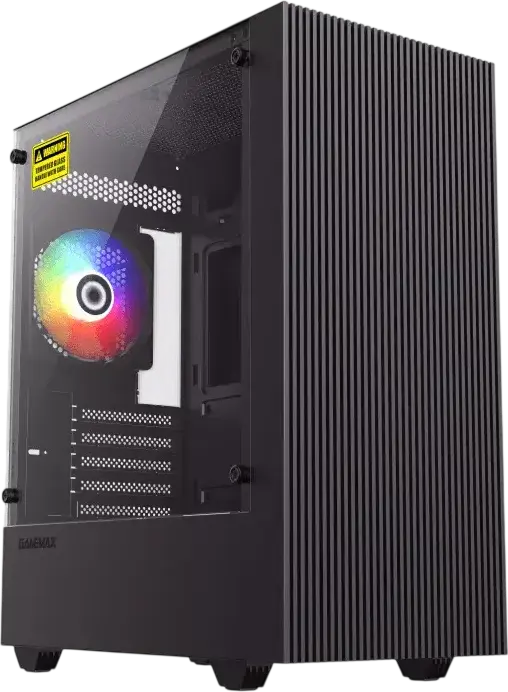 Carcasă PC Gamemax Edge, Micro-ATX, Fără PSU, Negru