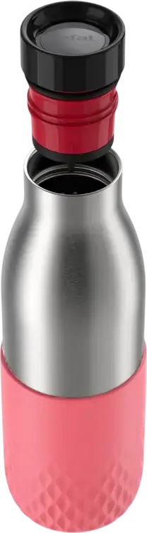 Sticla Termica Tefal Bludrop N3110810 din Otel Inoxidabil 0.5L cu Capac Quick-Press 360 si Husca de Silicone, Etansa