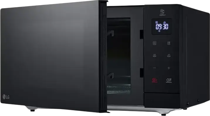 LG MS3032JAR Freestanding Microwave Oven, 30L Capacity, 900W Power, 5 Power Levels, Tactile Control, Easy-to-Clean Enamel Interior, Black