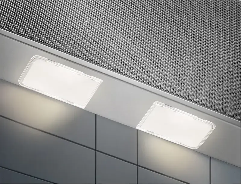 Electrolux LFP326 Integrated Telescopic Hood, 60 cm, Gray, 410 m3/h Max Extraction, 3 Speed Settings, LED Lighting, Energy Class C