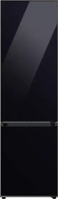 Холодильник Samsung Bespoke AI RB38C7B6D22/EF, No Frost, SpaceMax, Digital Inverter, 390 л, черный, класс энергопотребления D, SmartThings, 203x59.5x65.8 см