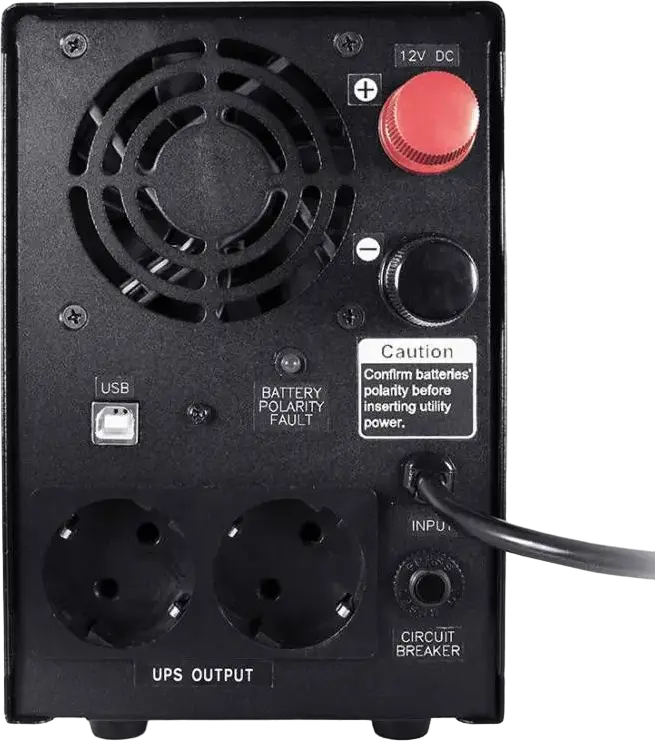 UPS Invertor PowerCom Infinity INF-1100AP Line-Interactive 1100VA 770W Pure Sine Wave Tower cu AVR Ecran LCD si Port USB