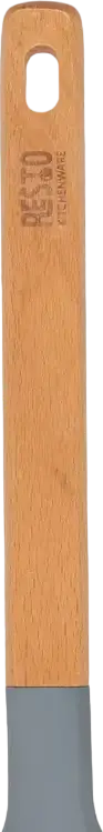Resto Subra 94203 Kitchen Spatula Turner, PBT Plastic Head, Beech Wood Handle, Heat Resistant to 210°C, 31.3 x 7 cm, Grey
