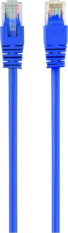 Cablexpert PP6U-3M Cat6 UTP Network Patch Cable, 3m, Blue, RJ45 Connectors, 250 MHz, CCA Conductor, PVC Insulation, TIA/EIA-568B Standard