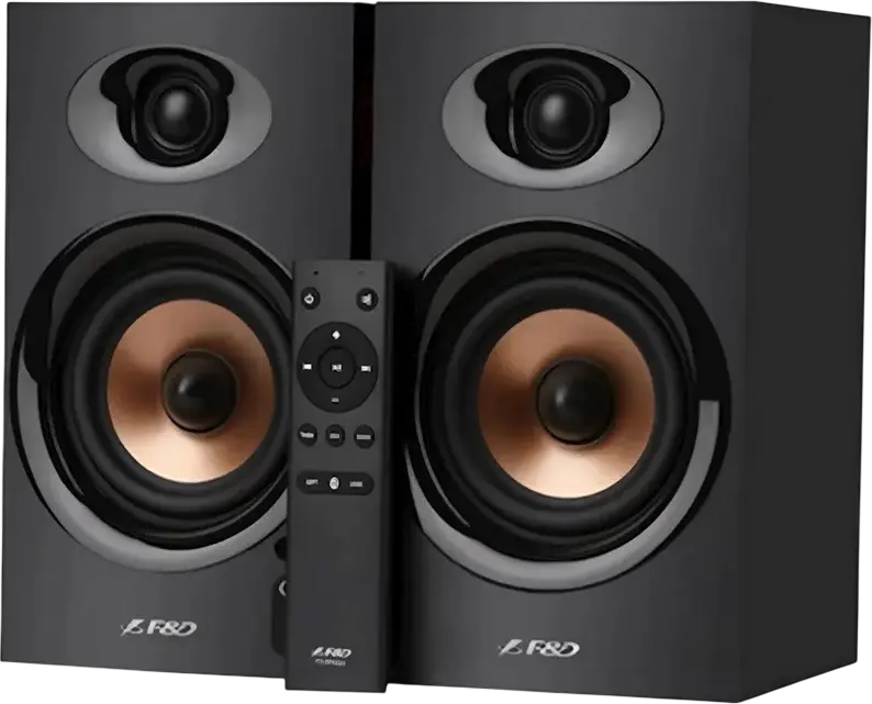 Sistem audio 2.0 CH F&D R23BT, Negru