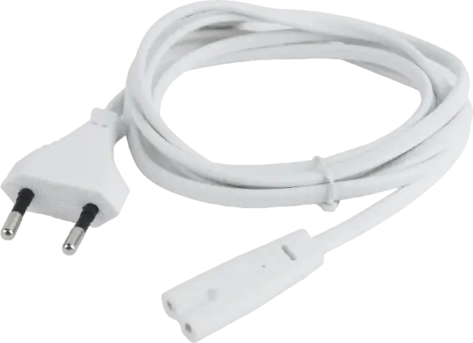 Cablu de alimentare Cablexpert PC-184/2-W, 1,8m, Alb