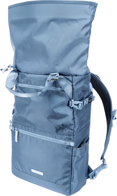 Vanguard VEO FLEX 43M Camera Backpack, Nylon, for DSLR/Mirrorless, 9.7" Tablet Pocket, Top/Side/Rear Access, Rain Cover, Blue
