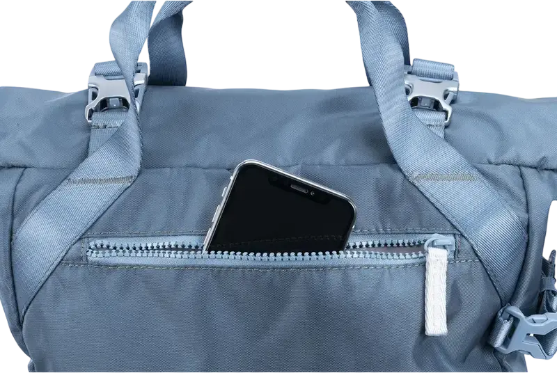 Vanguard VEO FLEX 43M Camera Backpack, Nylon, for DSLR/Mirrorless, 9.7" Tablet Pocket, Top/Side/Rear Access, Rain Cover, Blue