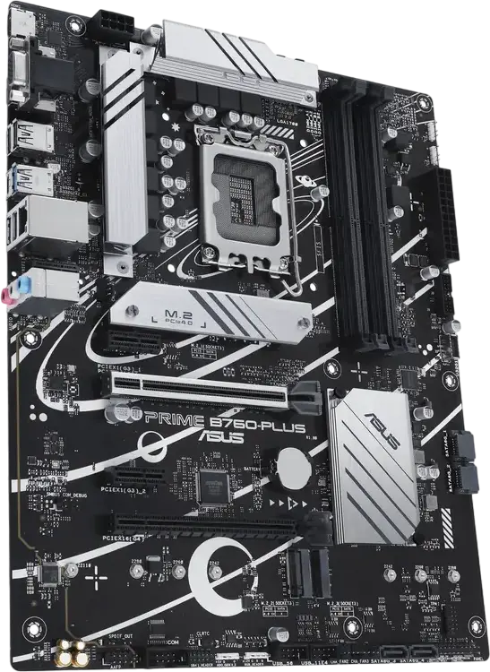 ASUS PRIME B760-PLUS ATX Motherboard LGA1700 Intel B760 DDR5 up to 192GB 7200MHz PCIe 5.0 3x M.2 PCIe 4.0 2.5Gb Ethernet USB 3.2 Gen 2x2 Type-C