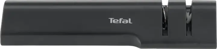 Ручная точилка для ножей Tefal K2640574, лезвия из нержавеющей стали, два слота для заточки, черный пластиковый корпус, 120 г