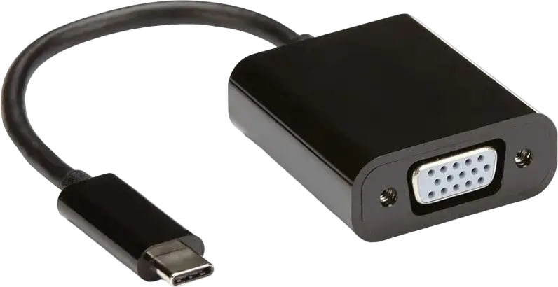 Adaptor Video APC Electronic APC-631008, Type-C - VGA D-Sub, 0,15m, Negru