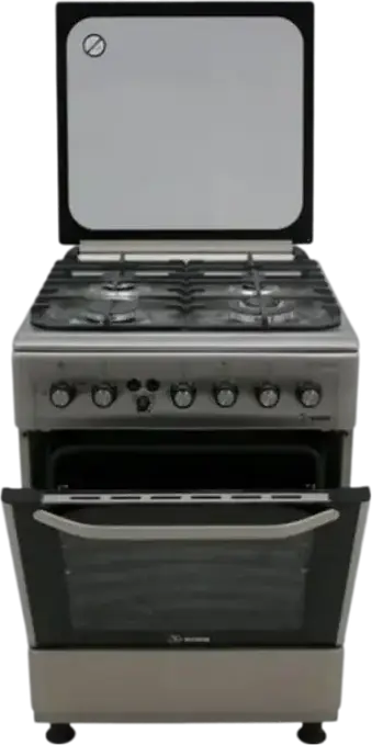 Aragaz Mixt KUBB TDS7302MGALtVss Lux FFD, 4 Ardere Gas, Cuptor Electric 64L, Inox, Grilaj din Fonta, 60x60x85 cm