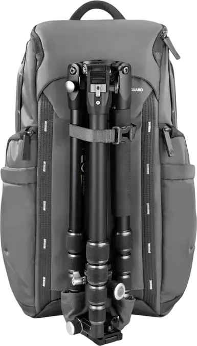 Vanguard VEO Adaptor S46 Camera Backpack, Grey, 18L Waterproof Bag for DSLR/Mirrorless, 15-inch Laptop Compartment, Side & Rear Access, Tripod Carry System