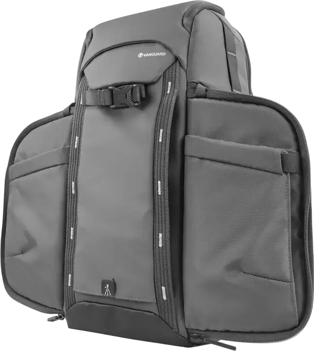 Vanguard VEO Adaptor S46 Camera Backpack, Grey, 18L Waterproof Bag for DSLR/Mirrorless, 15-inch Laptop Compartment, Side & Rear Access, Tripod Carry System