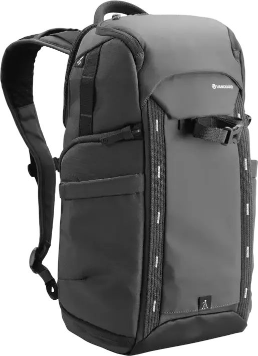 Vanguard VEO Adaptor S46 Camera Backpack, Grey, 18L Waterproof Bag for DSLR/Mirrorless, 15-inch Laptop Compartment, Side & Rear Access, Tripod Carry System