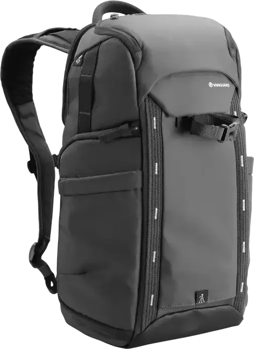 Vanguard VEO Adaptor S46 Camera Backpack, Grey, 18L Waterproof Bag for DSLR/Mirrorless, 15-inch Laptop Compartment, Side & Rear Access, Tripod Carry System
