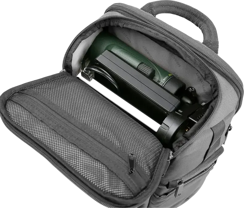 Vanguard VEO Adaptor S46 Camera Backpack, Grey, 18L Waterproof Bag for DSLR/Mirrorless, 15-inch Laptop Compartment, Side & Rear Access, Tripod Carry System