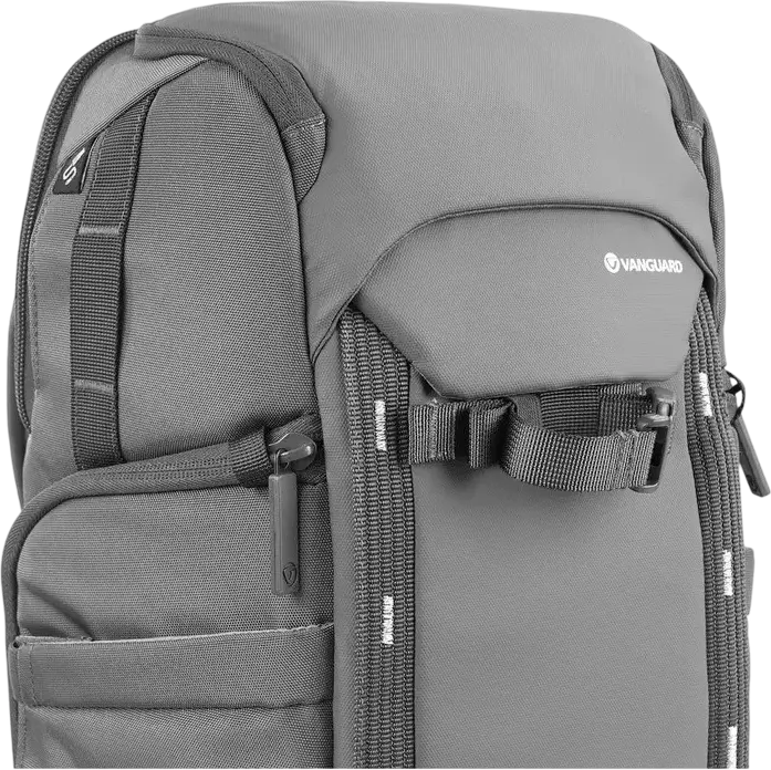 Vanguard VEO Adaptor S46 Camera Backpack, Grey, 18L Waterproof Bag for DSLR/Mirrorless, 15-inch Laptop Compartment, Side & Rear Access, Tripod Carry System