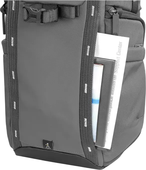 Vanguard VEO Adaptor S46 Camera Backpack, Grey, 18L Waterproof Bag for DSLR/Mirrorless, 15-inch Laptop Compartment, Side & Rear Access, Tripod Carry System