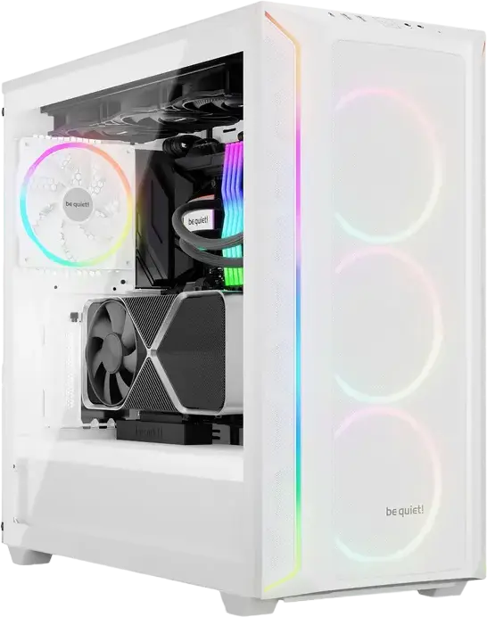 Корпус be quiet! Shadow Base 800 FX Белый, Midi-Tower E-ATX, 4 вентилятора 140мм Light Wings ARGB PWM, закаленное стекло, поддержка радиатора 420мм, USB-C