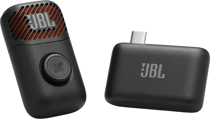 JBL EasySing Mic Mini Portable Condenser Microphone, Cardioid, Bluetooth & 2.4 GHz Wireless, AI Vocal Removal, USB-C, 6h Battery, Black