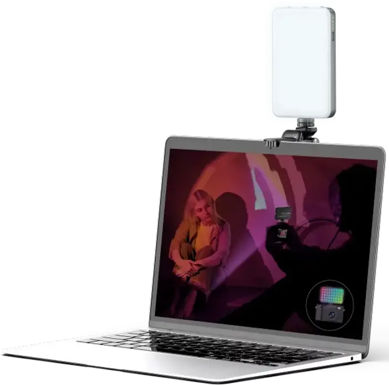 Proove Glowbox Multifunctional LED Fill Light Selfie Lamp, 129 LEDs, 3000mAh Battery, RGB & 10 Lighting Modes, 2500K-9000K Color Temp, USB Type-C