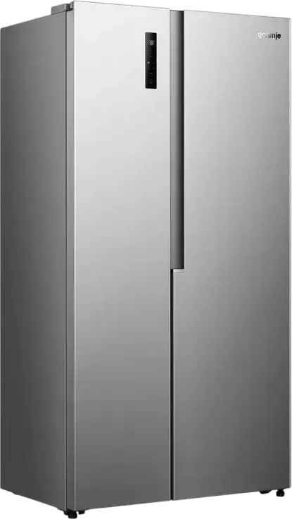 Gorenje NRS917E41X Side-by-Side Refrigerator, No Frost Plus, Inverter Compressor, 544L Capacity, MultiFlow 360, LED Touch Display, Stainless Steel
