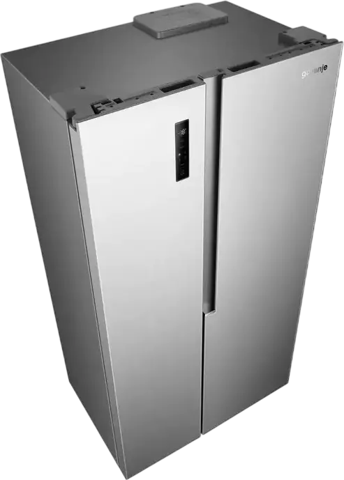 Gorenje NRS917E41X Side-by-Side Refrigerator, No Frost Plus, Inverter Compressor, 544L Capacity, MultiFlow 360, LED Touch Display, Stainless Steel