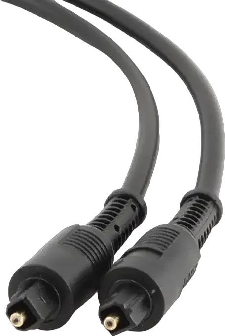 Cablexpert CC-OPT-1M Optical Audio Cable, S/P-DIF Toslink Male to Male, Gold-Plated Connectors, 1 Meter, Black