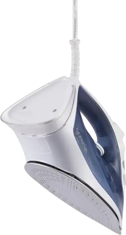 Gorenje SIK2200WB Steam Iron, 2200W, Ceramic Soleplate, 160g/min Steam Boost, 450ml Tank, Auto-off, Anti-drip, Vertical Steam, Blue/White