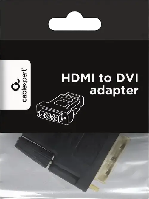 Видеоадаптер Cablexpert A-HDMI-DVI-2 HDMI (мама) — DVI-I (папа), позолоченные коннекторы, черный