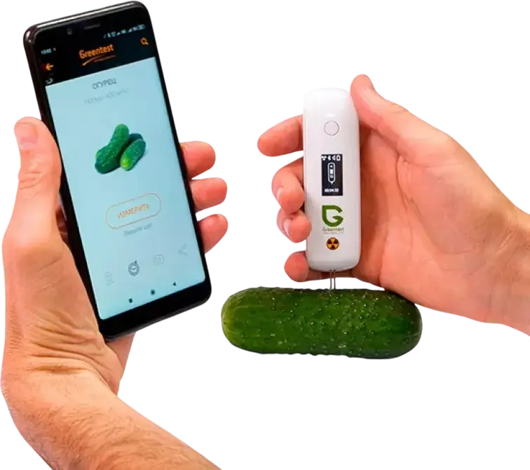Greentest Mini ECO 3-in-1 Digital Tester for Nitrates, Water TDS Hardness and Background Radiation with Bluetooth App Sync, White