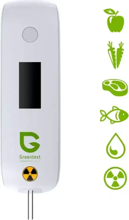 Greentest Mini ECO 3-in-1 Digital Tester for Nitrates, Water TDS Hardness and Background Radiation with Bluetooth App Sync, White