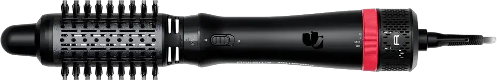 Rowenta CF635LF0 x Karl Lagerfeld Express Style 5-in-1 Hot Air Brush Hair Dryer, 800W, Keratin & Glow Coating, Ionization, 3 Temp/Air Settings, Black
