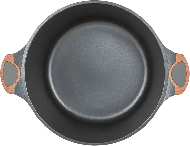 RESTO 93508 Capella Non-Stick Aluminum Pot with Glass Lid, PFLUON Coating, Grey, 32 cm Diameter, 9.7 L Volume